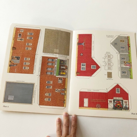 VTG 1987 AG Smith Easy to Make Playtime Village Paper Model Kit Book NEW - Picture 5 of 7